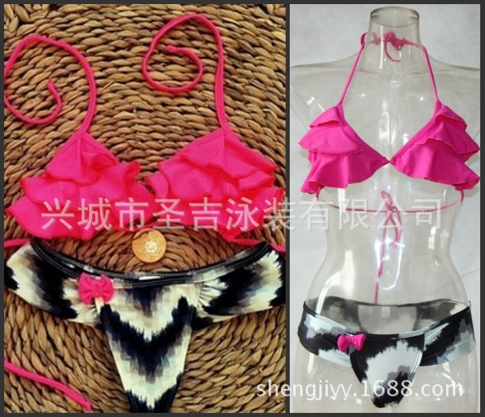 Women's Brazilian Bikini Set Nylon Spandex Slim Fit