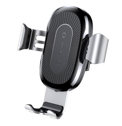 2-in-1 Gravity Wireless Car Charger Mount – 15W Qi Fast Charge Phone Holder for Vent/Dash/Windshield