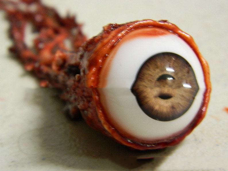 Halloween Scary Latex Mask – Creepy Tearing Eyes Horror Prop