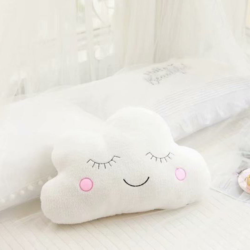 Sky Series Plush Pillow Cloud Moon Raindrop PP Cotton