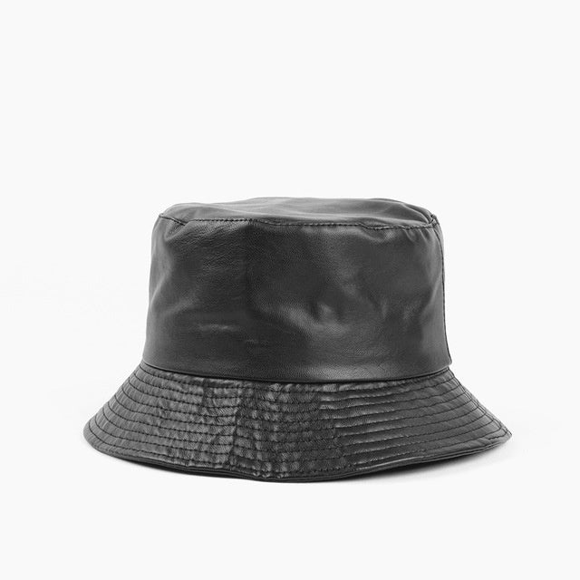 PU Leather Fisherman Hat