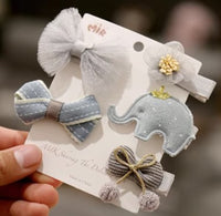Grey yarn elephant butterfly