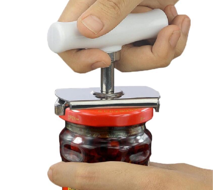Adjustable Stainless Steel Jar & Bottle Opener – Manual Lid Remover