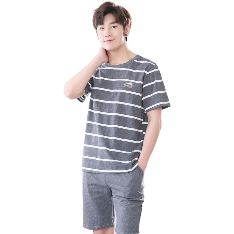Summer short sleeve cotton casual men's style