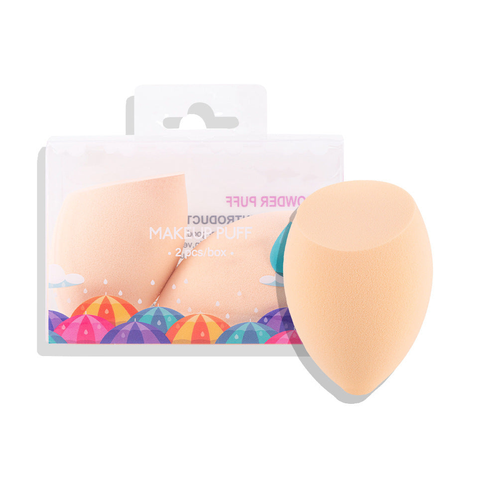 2-Pack Cosmetic Beauty Eggs – Drop & Pear-Shaped Makeup Sponges