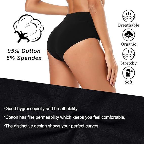 Women’s High-Waist Shaping Underwear – Control Briefs (Plus Size)