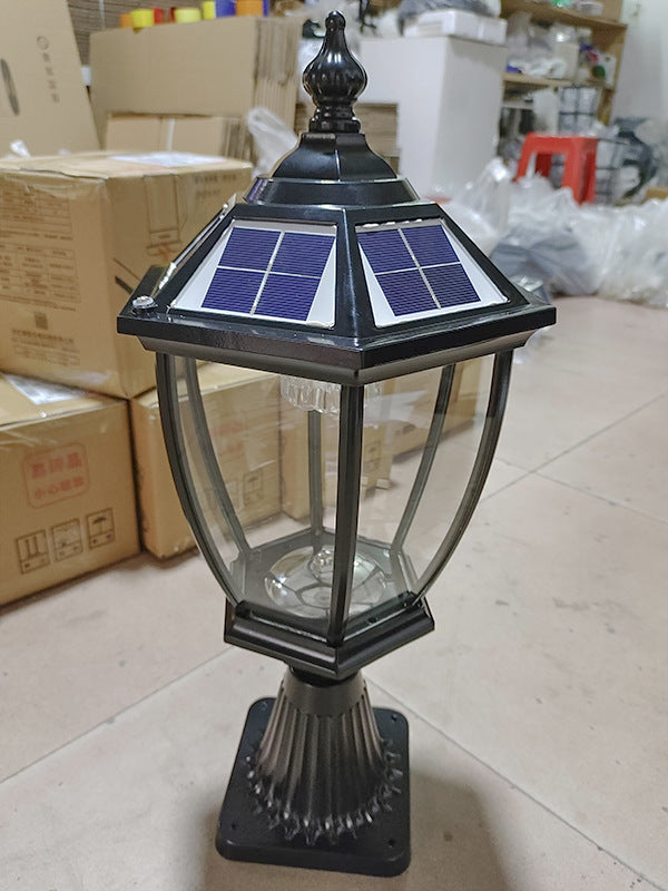 Solar Pillar Lamp Outdoor Waterproof