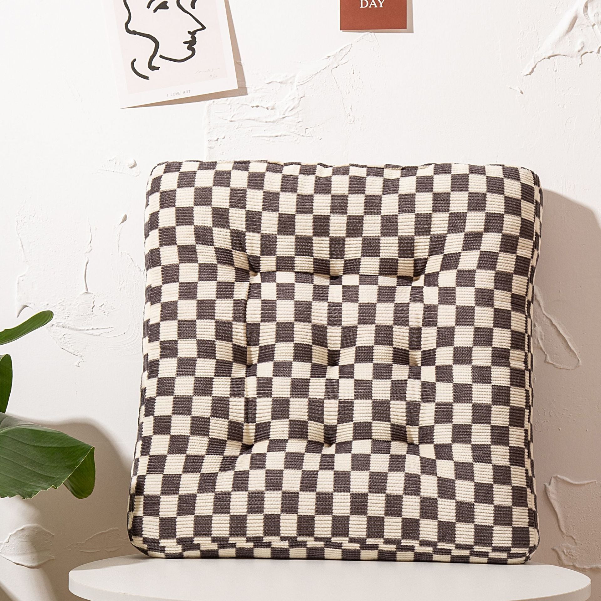 Autumn And Winter Corduroy High Elastic Pearl Cotton Seat Cushion