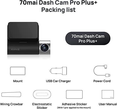 70mai A500S Dash Cam – 2.7K 1944P HD with WiFi & GPS