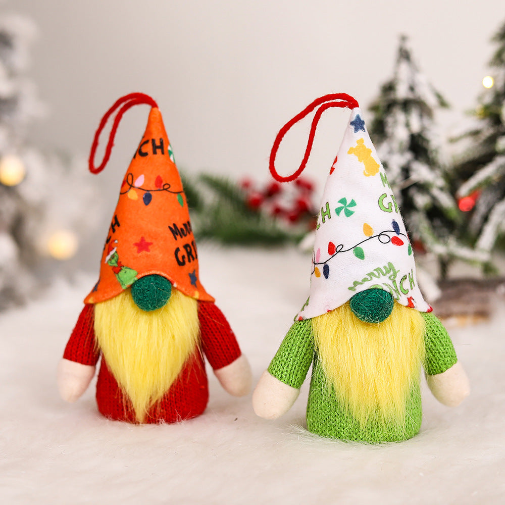Forest Man Luminous Pendant Christmas Decorations Faceless Doll Doll