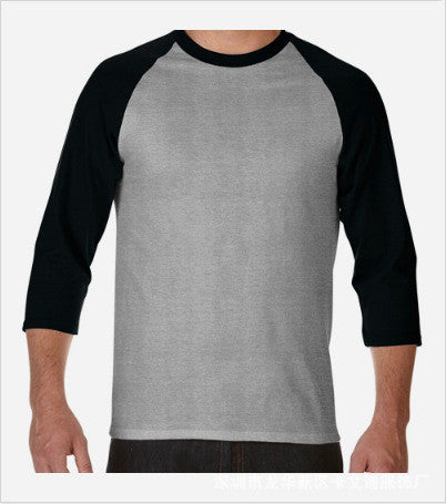 Men's Short-sleeved T-shirt Summer Split-sleeve Raglan T-shirt