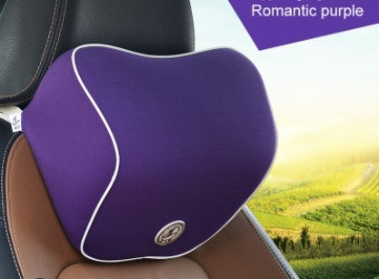 Memory Foam Car Lumbar & Neck Pillow Set – Slow Rebound, 4-Season