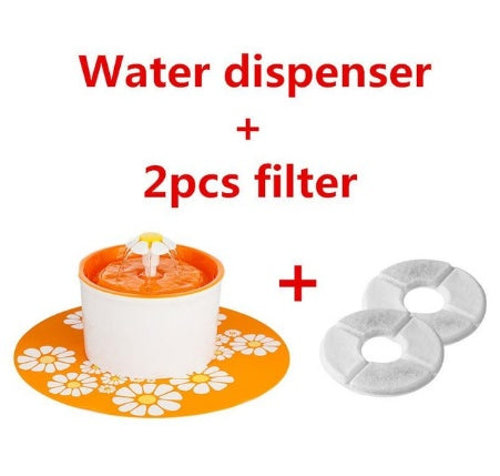 Fashion Automatic Lower Style DogKitten Water Drinking Pet Fountain Pet Bowl Drink Dish Filter
