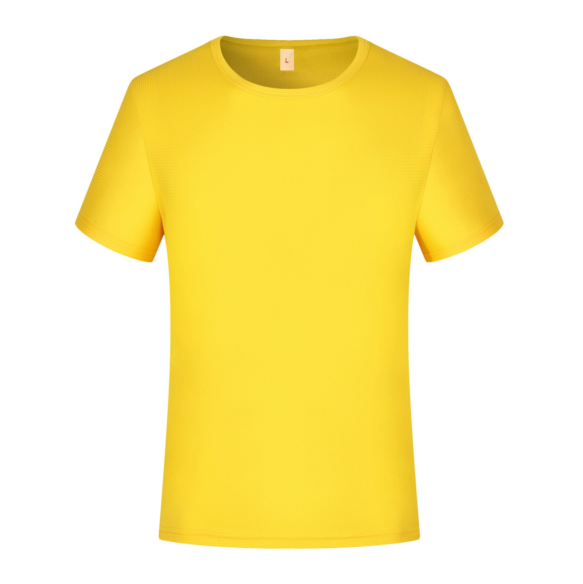 Summer Small Plaid Round Neck Short-sleeved Quick-drying T-shirt
