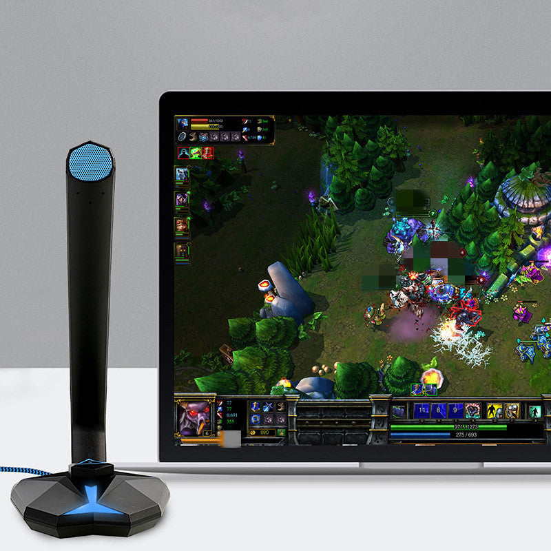G33 RGB USB Gaming Microphone – Plug-and-Play Condenser Mic with Mute & Gain (PC/Mac/PS5)