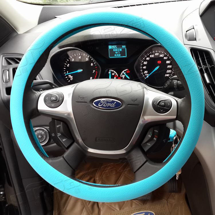 Non-Slip Silicone Steering Wheel Cover – Universal Car Fit