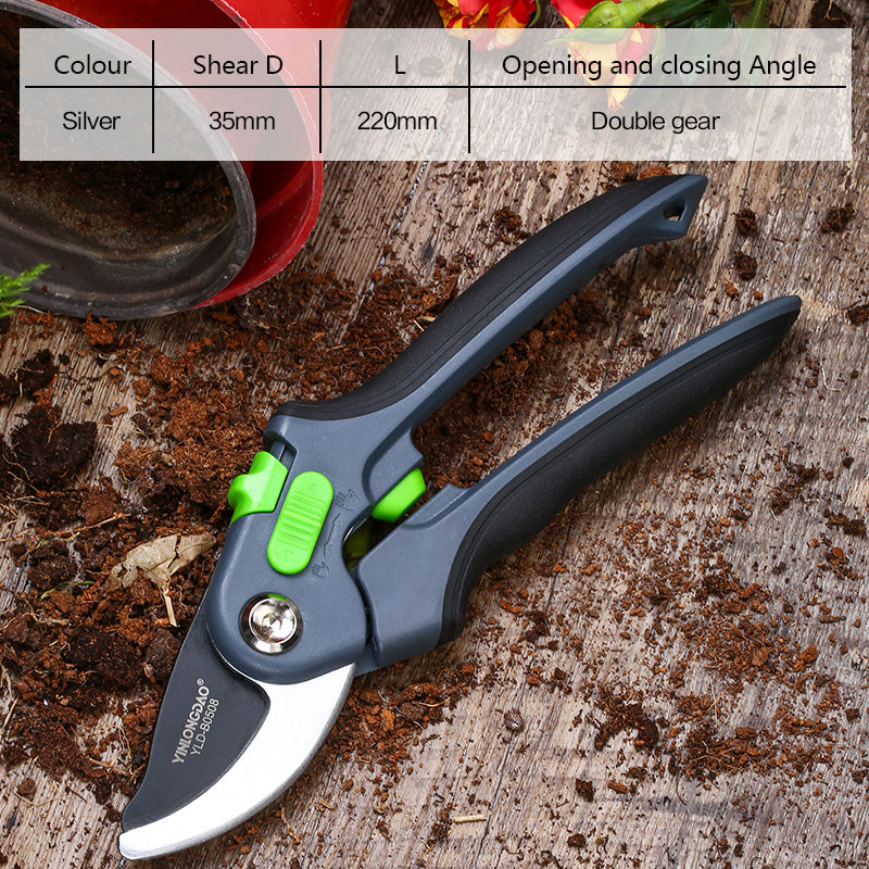 Garden Scissors with Ultra-Fine Polished Metal Blades and Ergonomic Non-Slip Handle