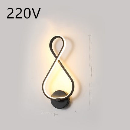 Silicone Shade LED Bedside Wall Lamp Button Switch