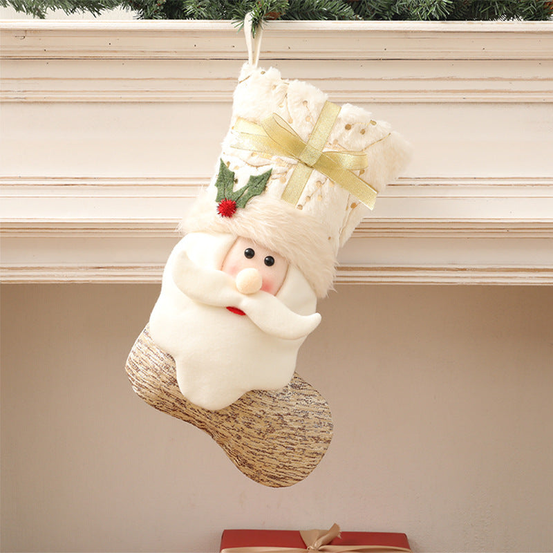 Nordic Style White Christmas Stockings