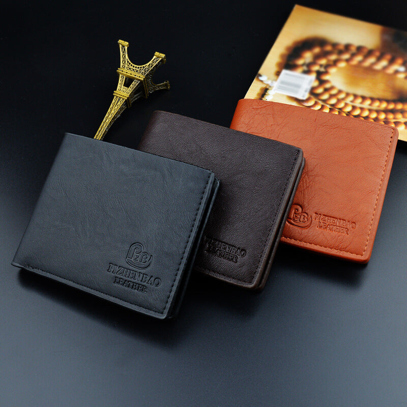 Unisex Short PU Wallet Slim Card Holder Compact Minimalist