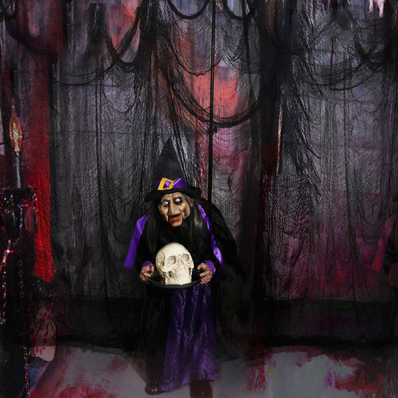 Halloween Gauze Decoration – Spooky Fabric Prop for Haunted House and Party Displays