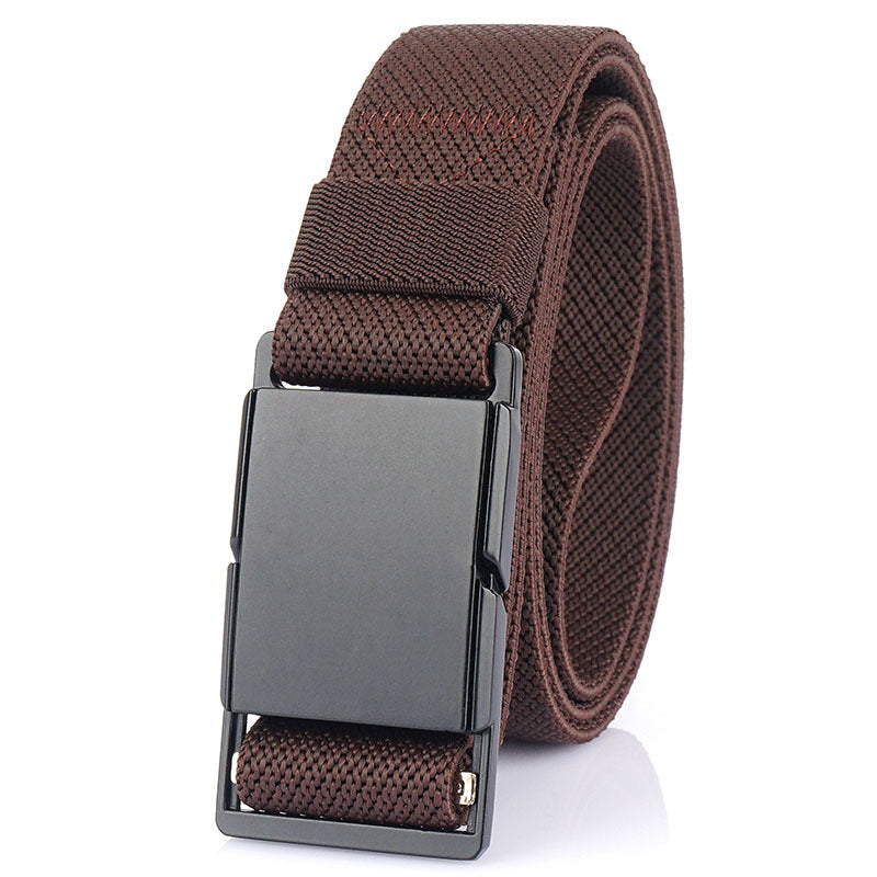 Metal Magnetic Buckle Casual Jeans Belt
