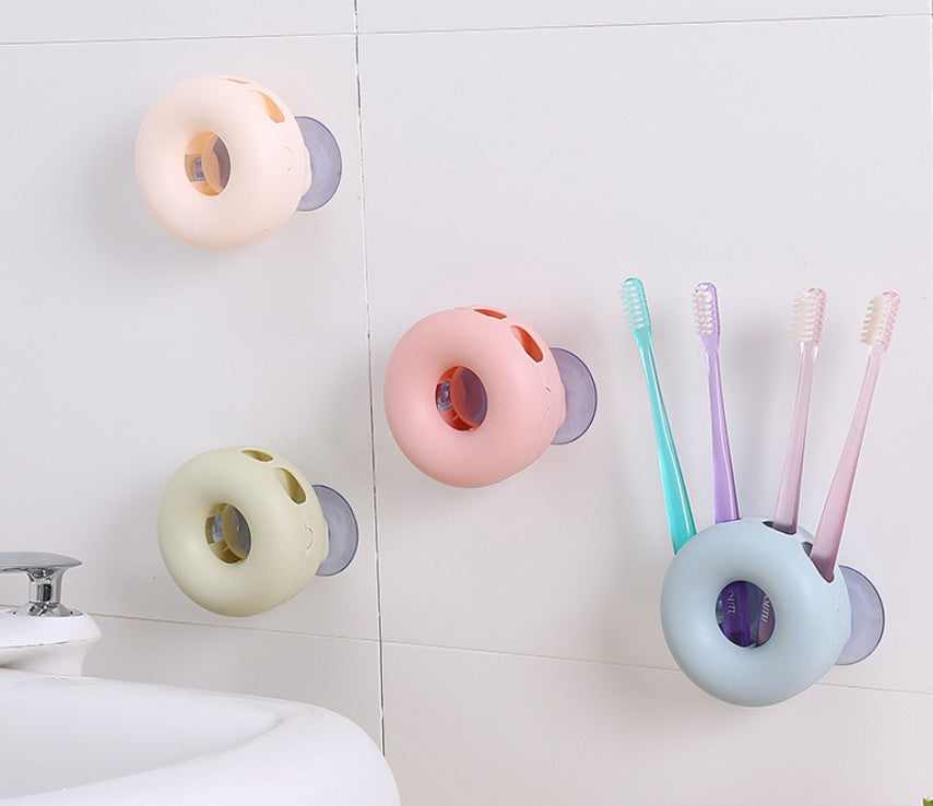 Toothbrush Holder – Wall-Mounted Suction Toothbrush Rack