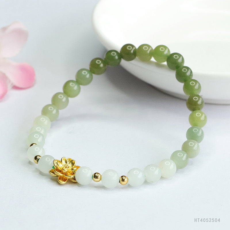 Clear Water Gradient Bracelet Ancient Style Jade Wholesale Live Broadcast Delivery
