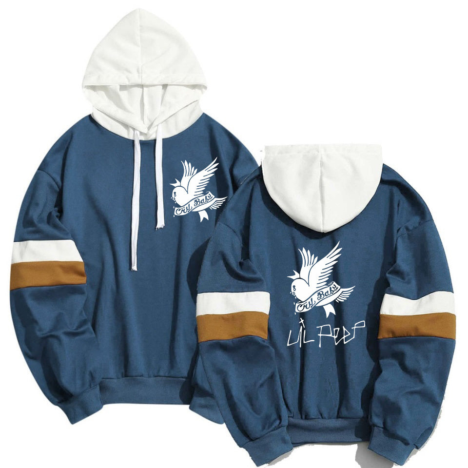 Unisex Patchwork Hoodie Cotton Poly Oversized Spring Summer