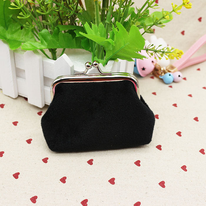 Autumn Winter Candy Color Wool Zero Wallet – Student Cloth Coin Purse for Kids