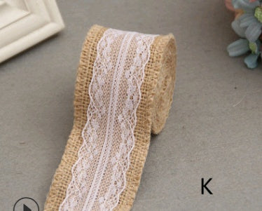 5cm Wide Lace Linen Roll – DIY Handmade Christmas, Wedding, and Craft Decorations