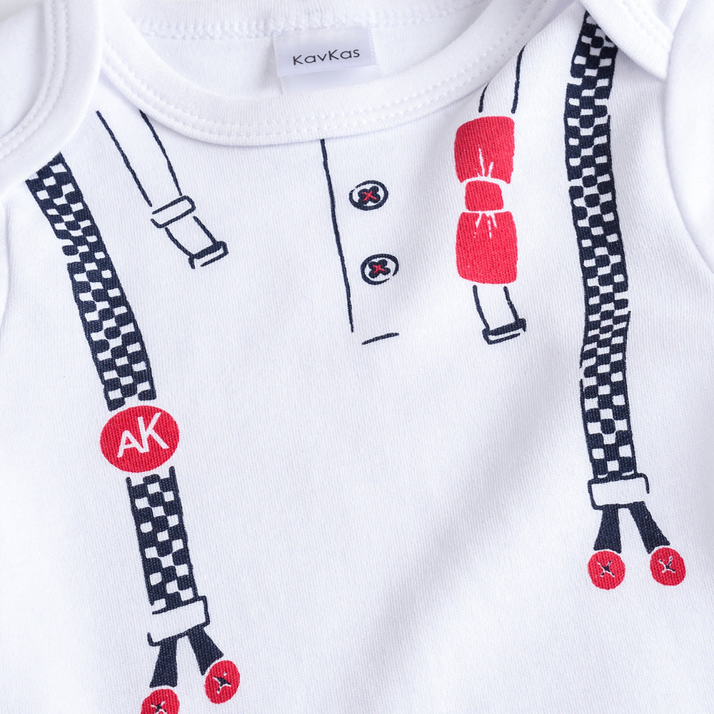 Autumn Baby Cotton Harness Jumpsuit – Infant Toddler Romper Clothes