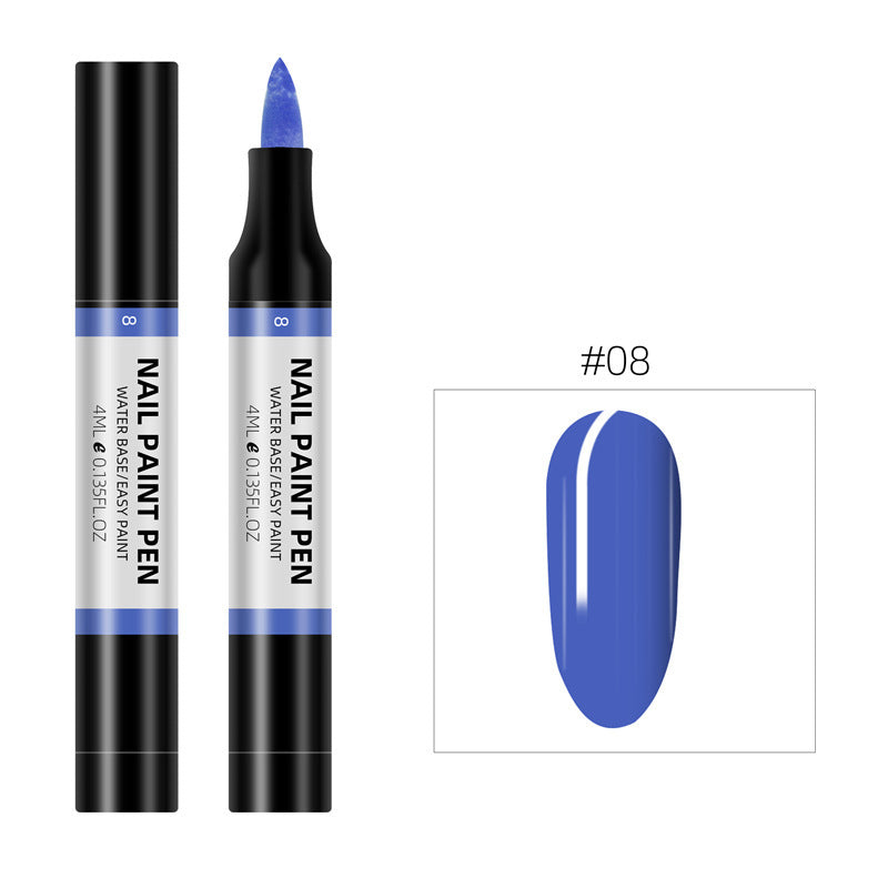 Plastic Nail Art Pen 24 Color Water Based Flower Painting