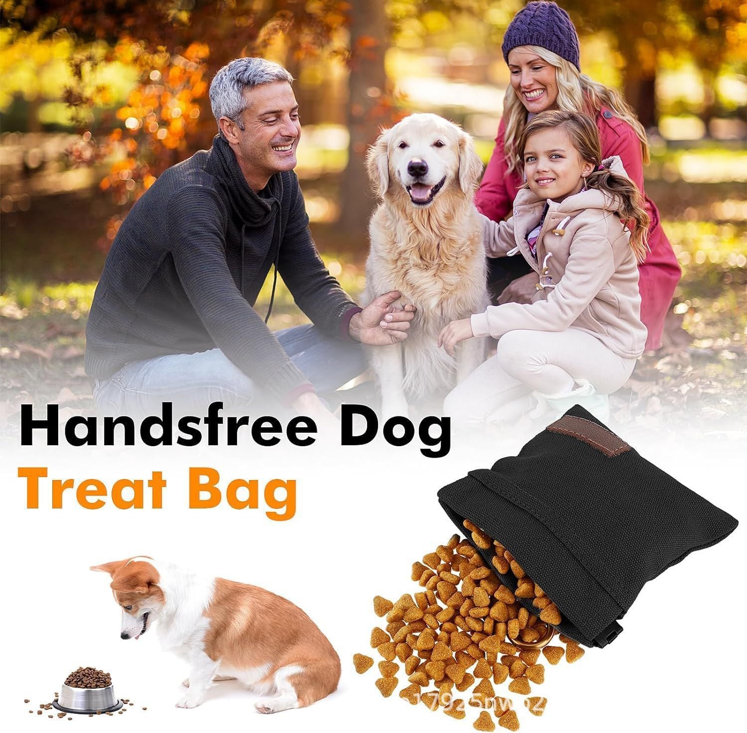 Outdoor Dog Food Bag, Pet Snack Bag, Go Out To Train The Dog Essential Items Fashion Design Easy To Use