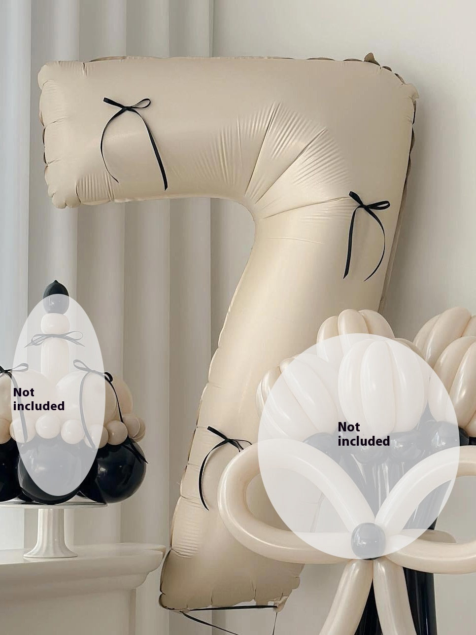 Birthday Digital Balloon Ribbon Decoration Material Package
