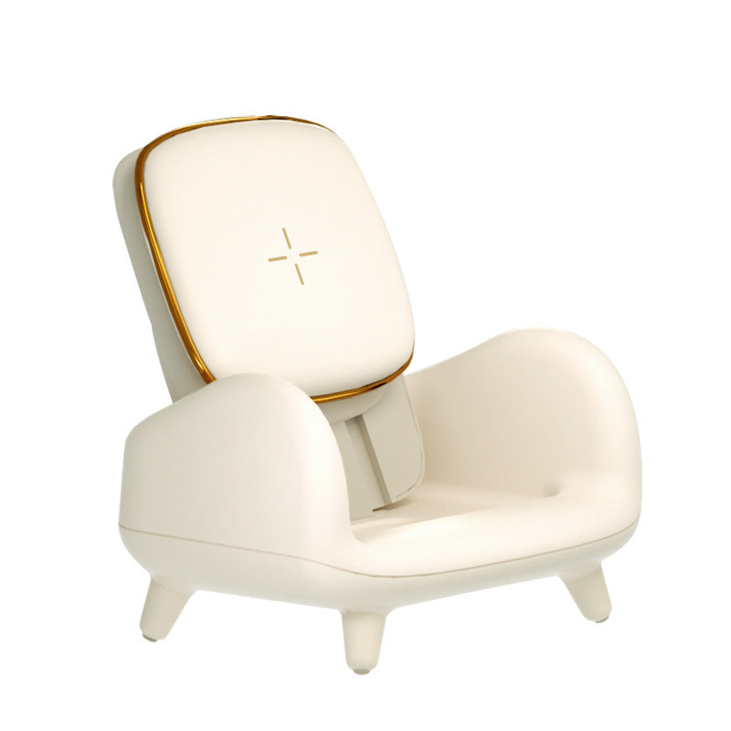 Sofa Chair with Wireless Fast Charger – Comfortable Seating with Built-In Charging
