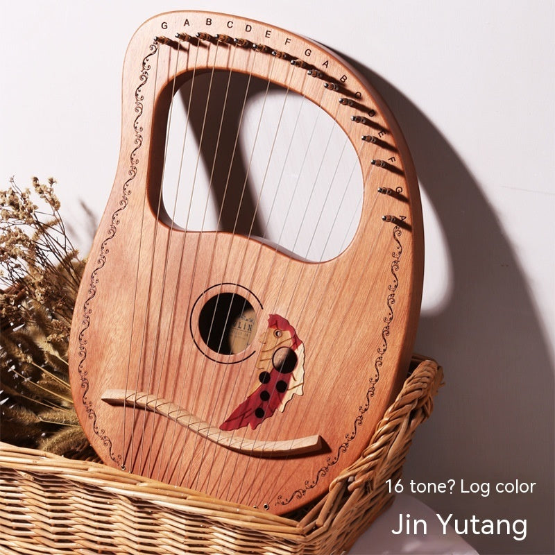 Solid Wood Veneer Lyre
