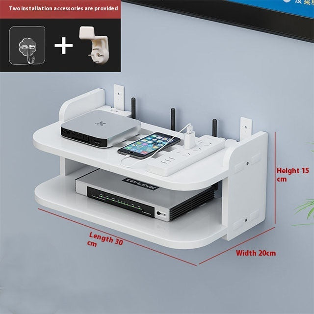 Wall-Mounted Router Storage Box – Punch-Free Cable Organizer