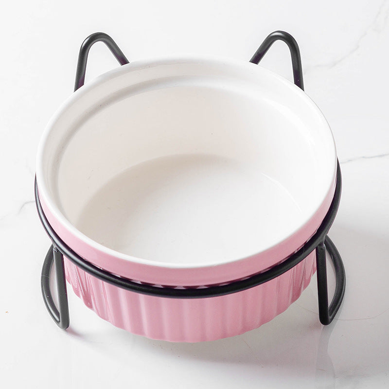 Protect Cervical Spine And High Feet Drinking Water Pet Bowl