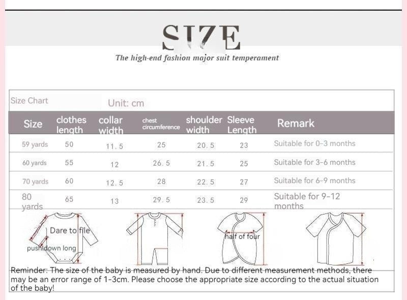 Baby Spring and Autumn Romper – Cute Lady Onesie Jumpsuit with Fake Two-Piece Design for Infant Girls (Hundred Days Outfit)