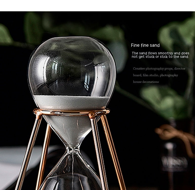 Metal Hourglass Timer 30 Minute Nordic Style Ornament