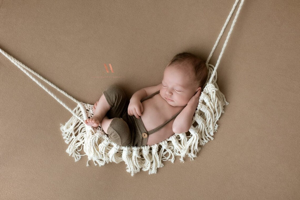 Photography Props Crib Shooting Auxiliary Hand-woven Hammock