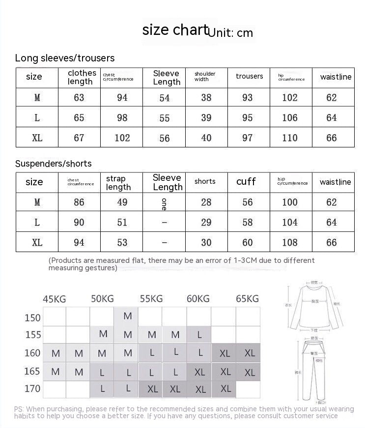 Ice Silk Printed Sweet Cute Loungewear Seven-piece Pajamas Suit
