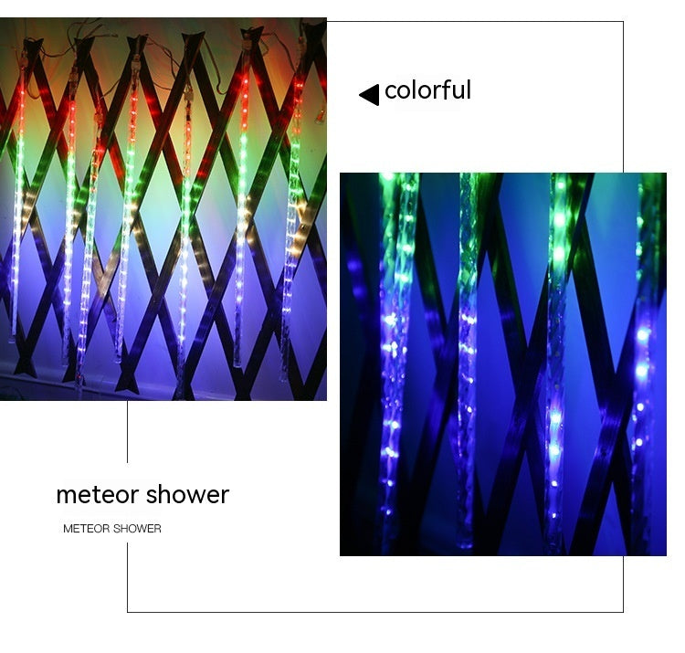 LED Meteor Lights 50cm Outdoor Waterproof Christmas Tree Decorative Lamp Set