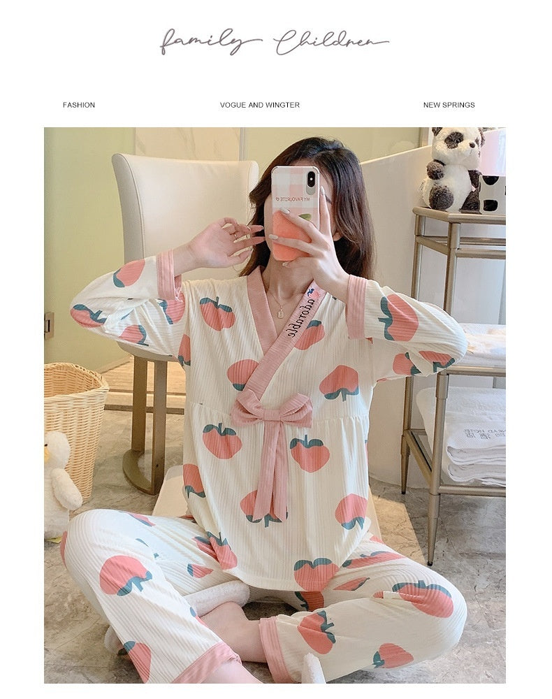 Womens Milk Silk Suit Pajama Set For Home Comfort Wear