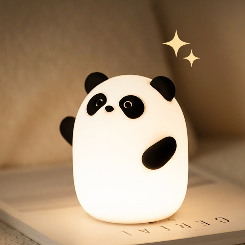 Silicone Panda Night Light Desk Lamp Usb Rechargeable