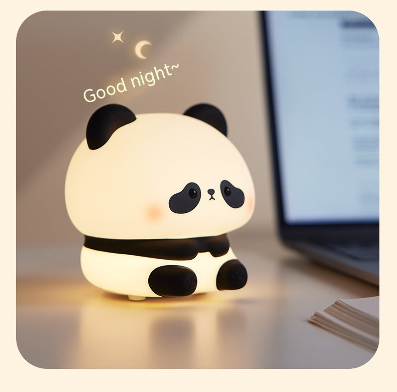 Silicone Panda LED Night Light USB Rechargeable With Timer