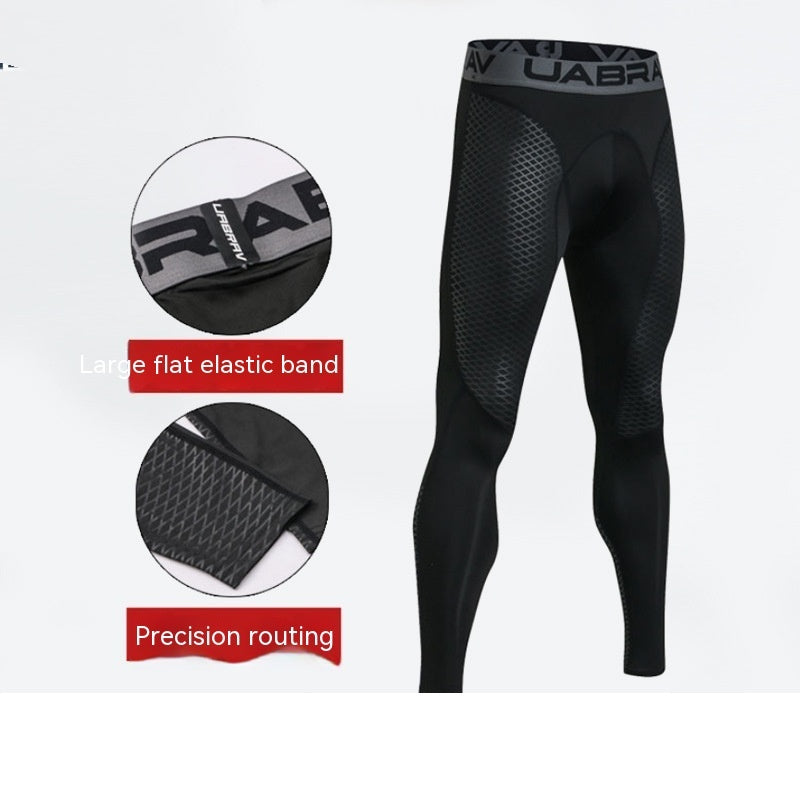 Men’s Stretch Quick-Dry Compression Leggings – Training Sports Pants