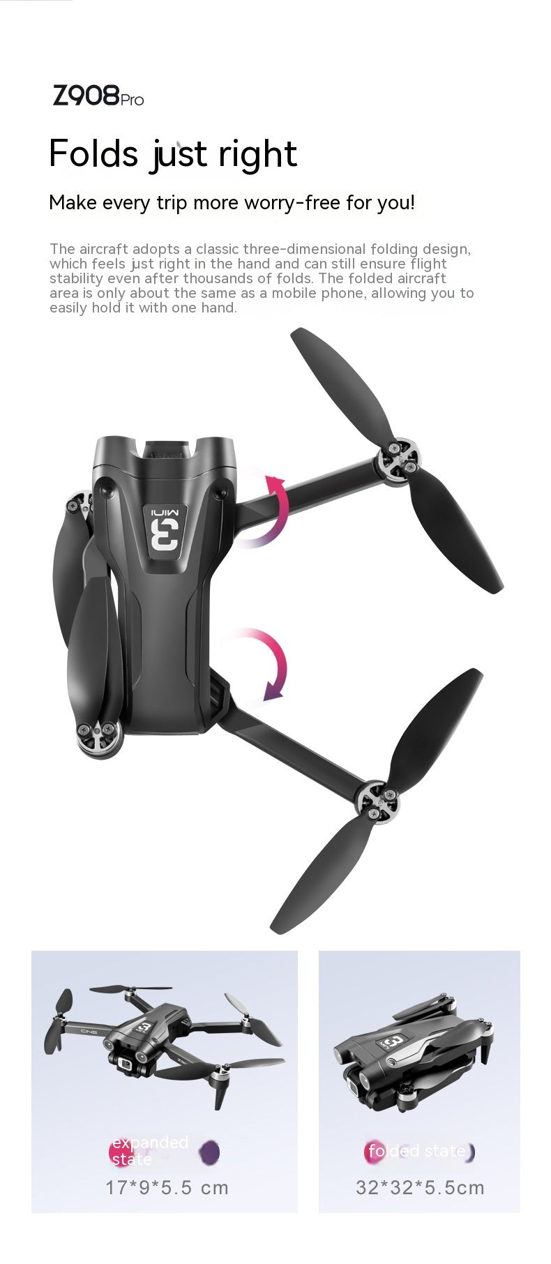 Optical-Flow Dual-Camera Drone – Stable Hover FPV Quadcopter