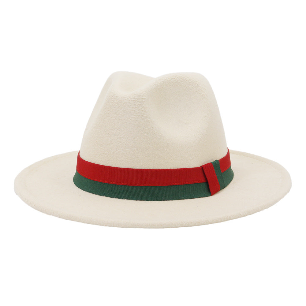 Big Brim British Style Woolen Jazz Top Hat